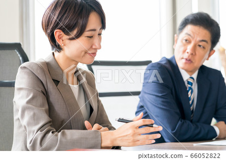 meeting, man and woman, meetings 66052822