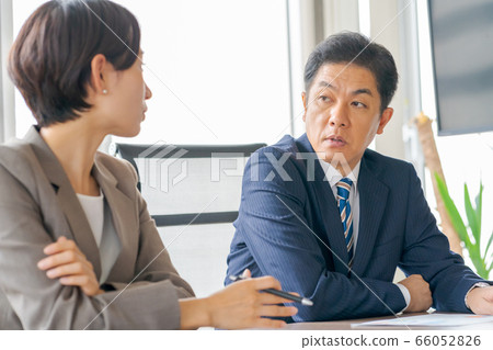 meeting, man and woman, meetings 66052826