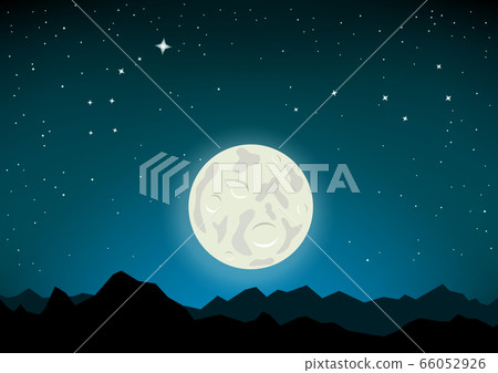 moon mountains and star constellations moon mountains and star constellations 66052926