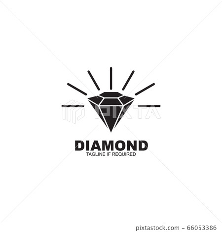 Simple diamond icon logo design vector - Stock Illustration [66053386 ...