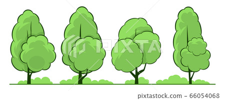 Summer. Trees set 66054068