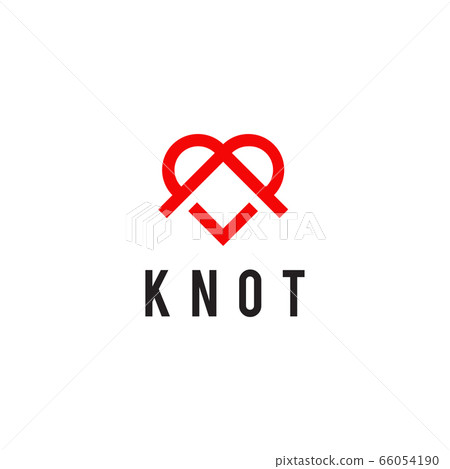Knot love icon logo design vector template 66054190
