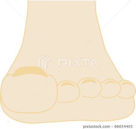 Floating finger foot illustration 66054405