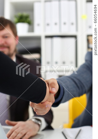 Close up of people that shaking hands 66054694