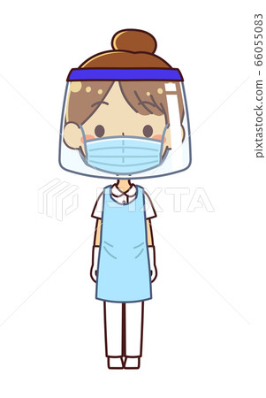 Illustration of a nurse woman wearing personal... - Stock Illustration  [66055083] - PIXTA
