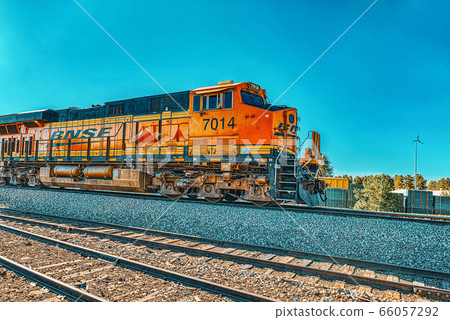 Freight train BNSF Railway Companies on a sunny 66057292