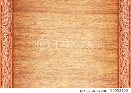 Pattern of flower carved on wood for decoration 66058300