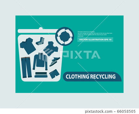 Recycling clothing. Recycling clothing. 66058505