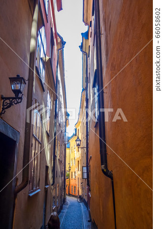 Gamla Stan old street in Stockholm, Sweden Gamla Stan old street in Stockholm, Sweden 66058602