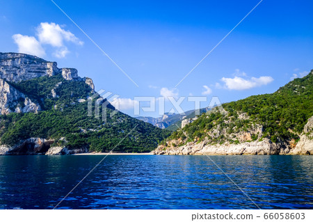 Cala Sisine beach in Orosei Golf, Sardinia, Italy Cala Sisine beach in Orosei Golf, Sardinia, Italy 66058603