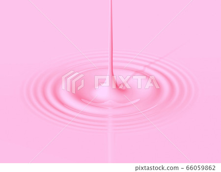 Pink drop of strawberry milk and ripple 66059862