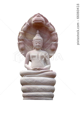 Buddha statue isolated against white background. Buddha statue isolated against white background. 66060418