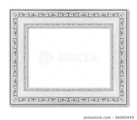White picture frame isolated on white background 66060449