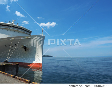 Harbor Scenery Otaru Port Katsuna Pier Shin Stock Photo