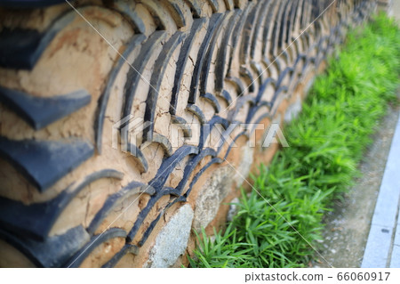 Korean traditional earthen wall Korean traditional earthen wall 66060917