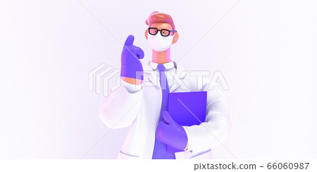 3D cartoon character medical doctor 3D cartoon character medical doctor 66060987