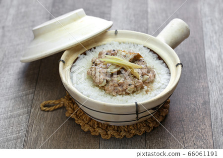 Boiled fish steamed meat rice cake 66061191