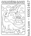 Coloring book dinosaur subject image 8 66061467