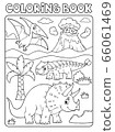 Coloring book dinosaur subject image 6 66061469