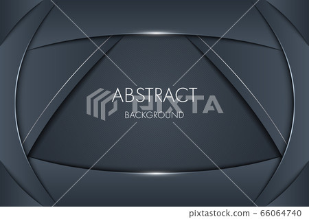 Abstract dark grey background with shiny silver edge. Abstract dark grey background with shiny silver edge. 66064740