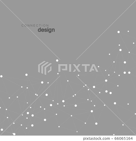 Abstract connect polygonal network background with dots and lines Abstract connect polygonal network background with dots and lines 66065164