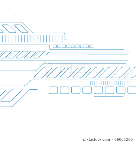 Blue thin lines abstract technology futuristic 66065290