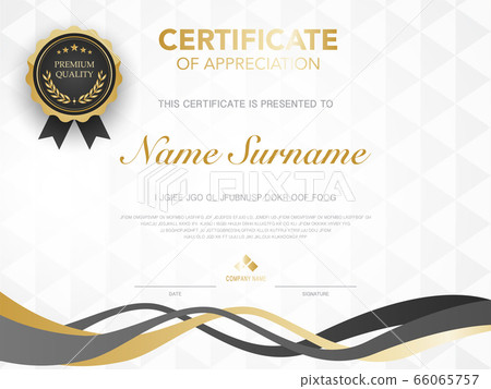 diploma certificate template black and gold color. diploma certificate template black and gold color. 66065757