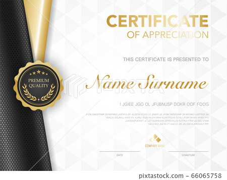 diploma certificate template black and gold color. diploma certificate template black and gold color. 66065758