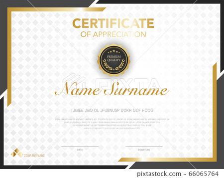 diploma certificate template black and gold color. diploma certificate template black and gold color. 66065764