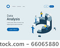 Data analysis, statistics isometric concept 66065880