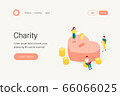 Donation and charity isometric concept. 66066025