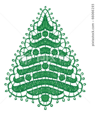 Lacy Christmas tree. 66066193