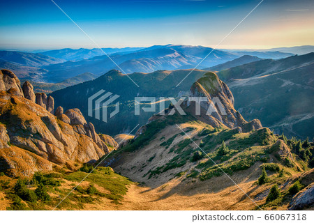 Landscape in the Romanian Carpathian Mountains, 66067318