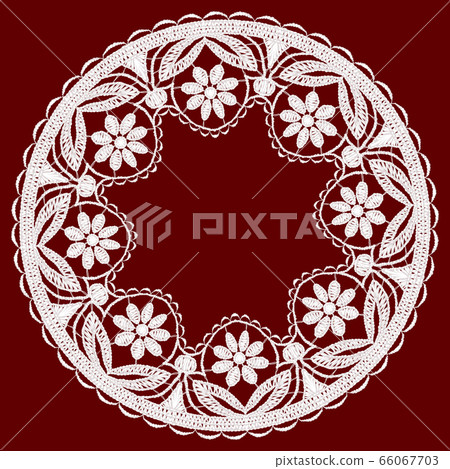 Round openwork lace border. 66067703