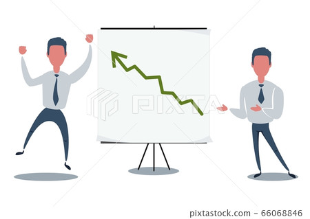 Thinking. Businessman solving a problem. Stock illustration for poster, greeting card, website, ad Thinking. Businessman solving a problem. Stock illustration for poster, greeting card, website, ad 66068846