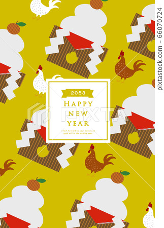 2053新年賀卡模板新年快樂新年賀卡公雞年公雞年公雞年雞年2053 66070724