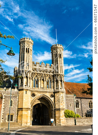 The Fyndon Gate of St. Augustine Abbey in Canterbury, England The Fyndon Gate of St. Augustine Abbey in Canterbury, England 66071547