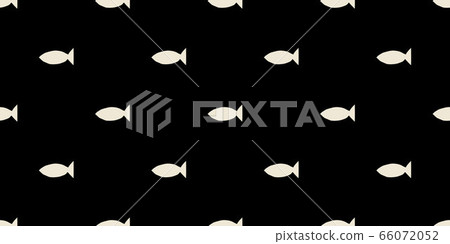 黑色和白色魚無縫模式手繪 黑色和白色魚無縫模式手繪 66072052