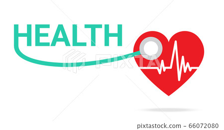 Cardiogram Red Heart Beat Line. Blood Chart Cardiogram Red Heart Beat Line. Blood Chart 66072080