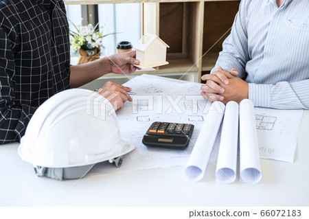 Team of engineering or architect meeting and 66072183