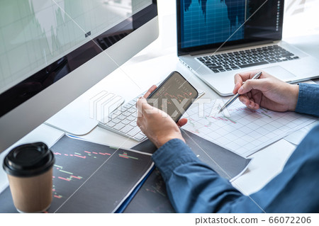 Stock exchange market concept, stock broker 66072206