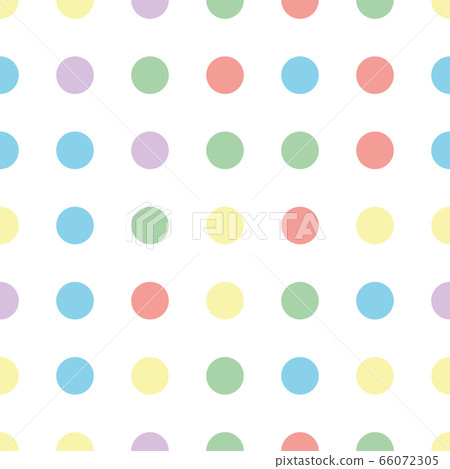 Seamless polka dot pattern in different colors. Colorful theme. Sipmle flat vector wallpaper. Seamless polka dot pattern in different colors. Colorful theme. Sipmle flat vector wallpaper. 66072305
