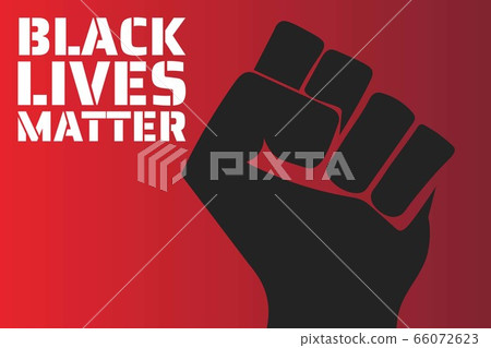 Black Lives Matter concept. Template for background, banner, poster with text inscription. Vector 66072623