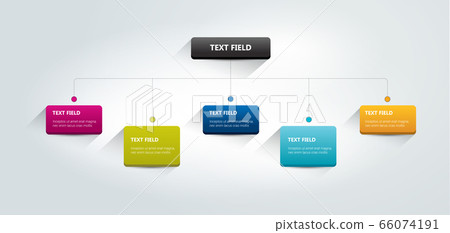 Fowchart Infographics . Colored shadows scheme. Fowchart Infographics . Colored shadows scheme. 66074191