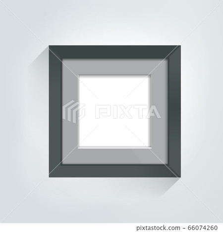 Photoframe mock up on the wall. Simple white empty framing. Template for poster, picture, painting. Vector. Photoframe mock up on the wall. Simple white empty framing. Template for poster, picture, painting. Vector. 66074260
