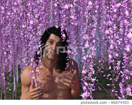 Adam First man on earth, father of men. The Bible 1 Corinthians 15_45 Thus it is written, The first man Adam became a living being. 3d Illustration 66074303