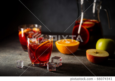 Refreshing sangria or punch 66074341