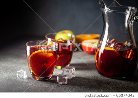 Refreshing sangria or punch Refreshing sangria or punch 66074342