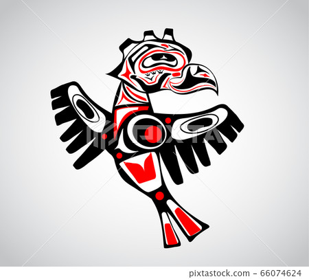 totem bird indigenous art stylization totem bird indigenous art stylization 66074624
