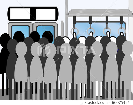 crowded train crowded train 66075465